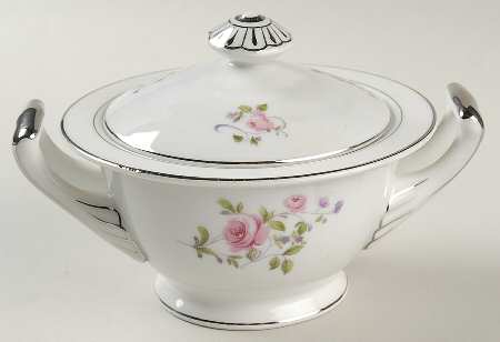 Chelsea Rose Sugar Bowl & Lid