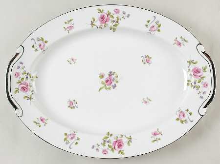 Chelsea Rose 16" Oval Serving Platter