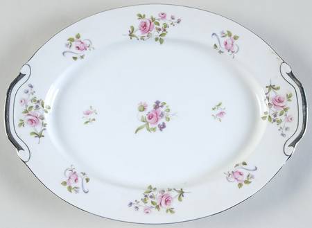 Chelsea Rose 11" Oval Serving Platter