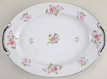 Chelsea Rose 12" Oval Serving Platter