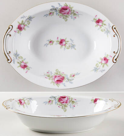 Dresden Rose 10" Oval Vegetable Bowl