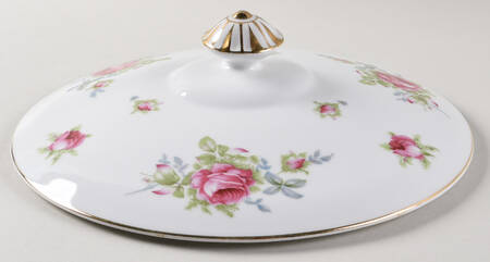 Dresden Rose Lid for Round Vegetable