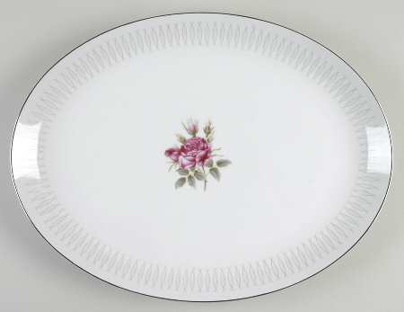 Embassy Rose 16" Oval Serving Platter