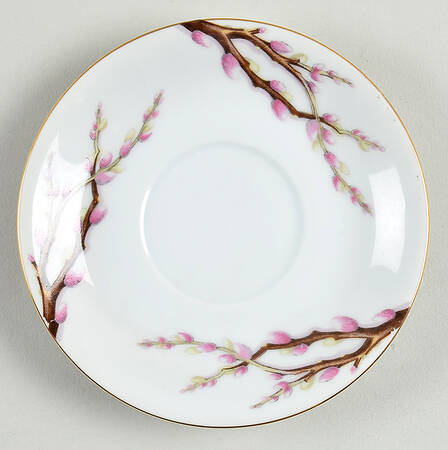 Pussy Willow Saucer for Footed Cup