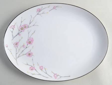 Spring Blossom 14" Oval Serving Platter