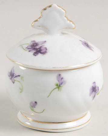 Sweet Violets Mini Sugar Bowl & Lid