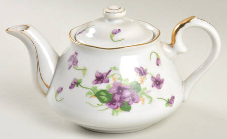 Sweet Violets Mini Teapot & Lid