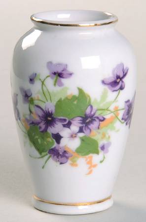 Sweet Violets 3" Bud Vase