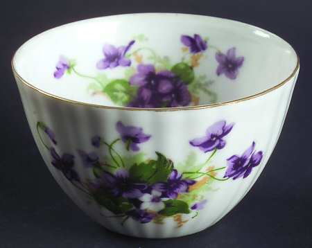 Sweet Violets Open Sugar Bowl