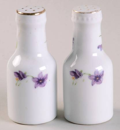 Sweet Violets Salt & Pepper Set