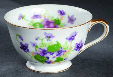 Sweet Violets Footed Cup