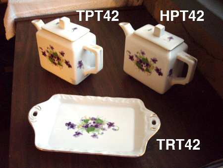 Sweet Violets Tray for Tea for Two Set