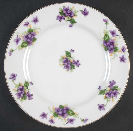 Sweet Violets Salad Plate