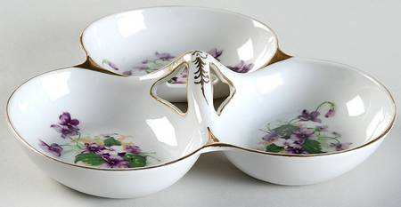 Sweet Violets 3 Section Bon Bon