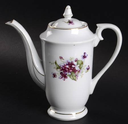 Sweet Violets Mini Coffee Pot & Lid