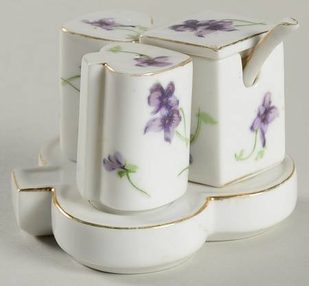 Sweet Violets (6 Piece) Cruet Set