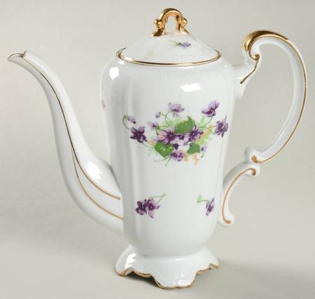 Sweet Violets Coffee Pot & Lid