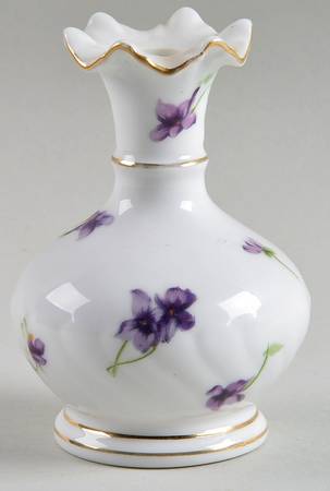 Sweet Violets 3" Bud Vase