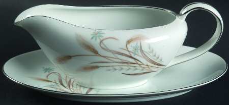 Wheat Bouquet Gravy Boat & Underplate/Relish