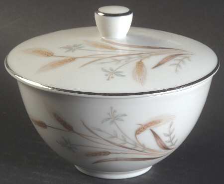 Wheat Bouquet Sugar Bowl & Lid