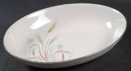 Wheat Bouquet 9" Oval Vegetable Bowl