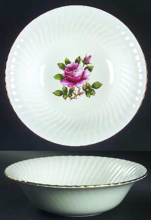 Carleton Rose 9" Round Vegetable Bowl