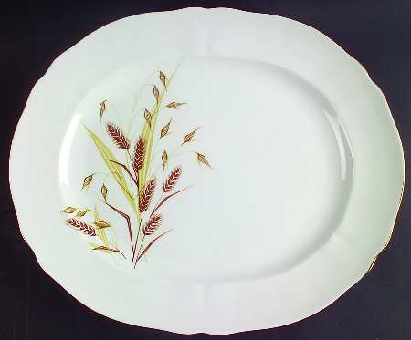 Golden Horizon 15" Oval Serving Platter by Northumbria