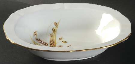 Golden Horizon 10" Oval Vegetable Bowl