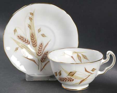 Golden Horizon Footed Cup & Saucer Set