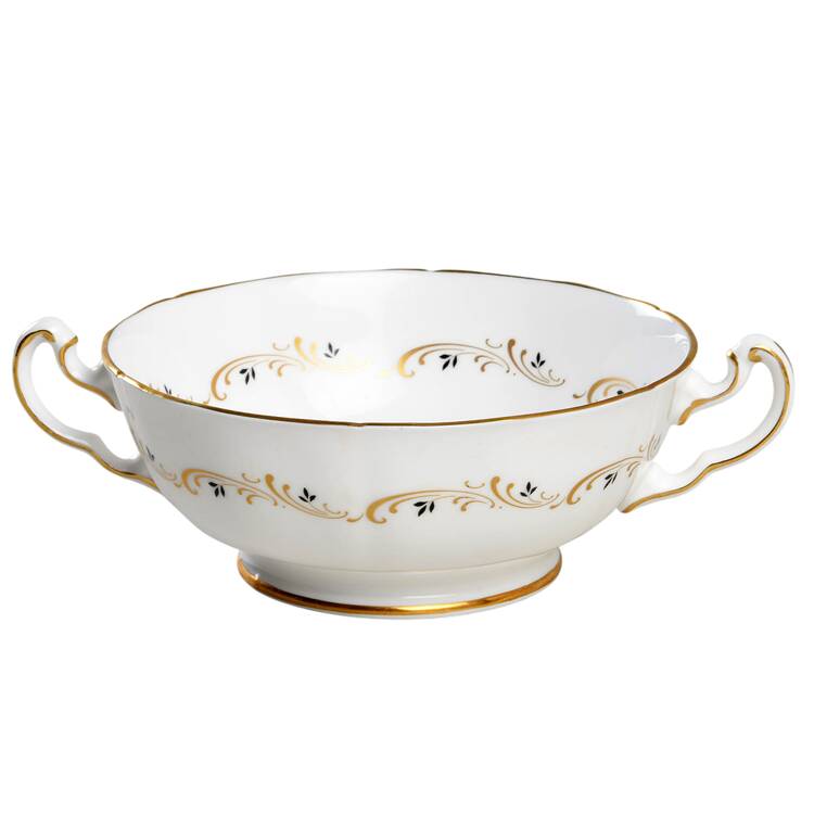 Lake Louise Footed Cream Soup Bowl