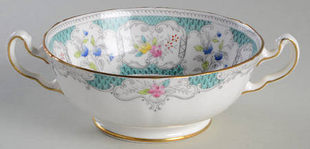 Lowestoft Footed Cream Soup Bowl