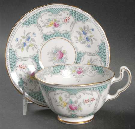 Lowestoft Footed Cup & Saucer Set