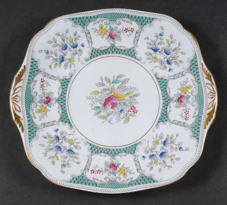 Lowestoft Square Handled Cake Plate