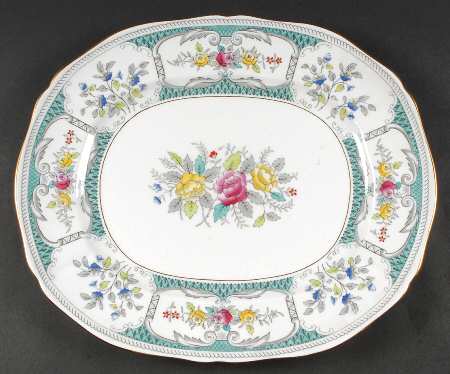 Lowestoft 15" Oval Serving Platter