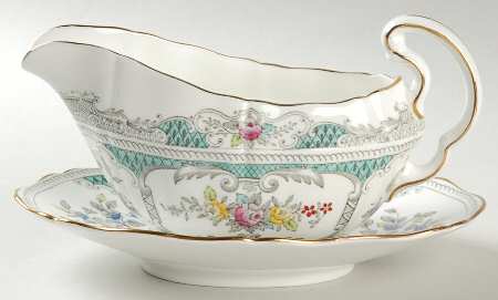 Lowestoft Gravy Boat & Underplate
