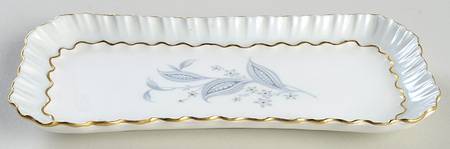 Morning Mist (Scalloped) Tray for Mini Creamer & Open Sugar