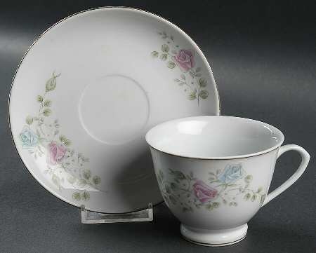 Cambridge Rose Footed Cup & Saucer Set