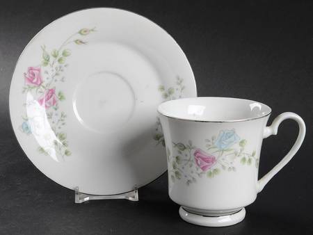 Cambridge Rose Footed Cup & Saucer Set