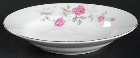 Victorian Rose Rim Rim Fruit/Dessert (Sauce) Bowl