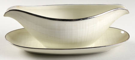 Moonlight Gravy Boat with Attached Underplate