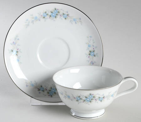 Romaine Footed Cup & Saucer Set