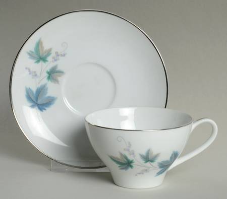 Vintage Flat Cup & Saucer Set