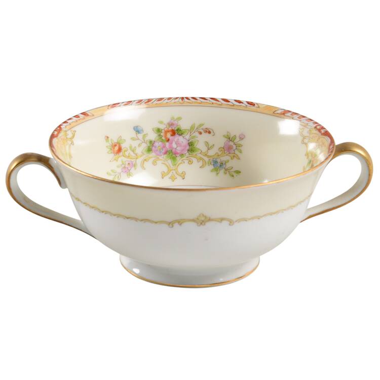 N951 Footed Cream Soup Bowl