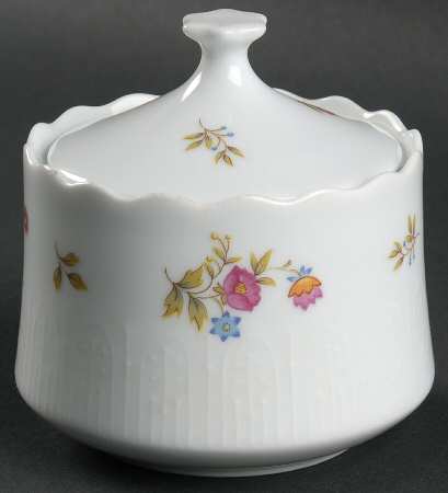 Dresden Flower Sugar Bowl & Lid