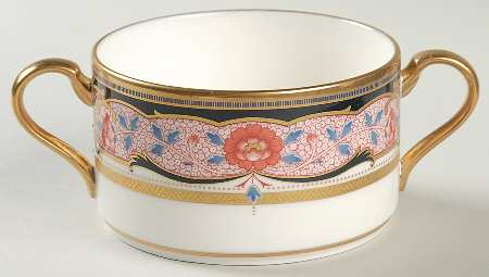 Golden Procession Flat Cream Soup Bowl