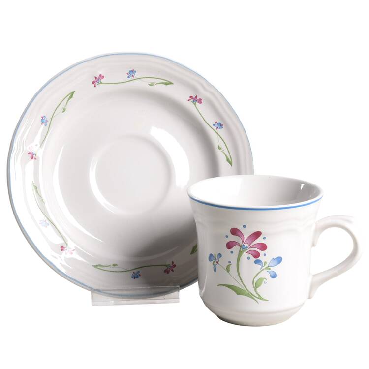 Melody Flat Cup & Saucer Set