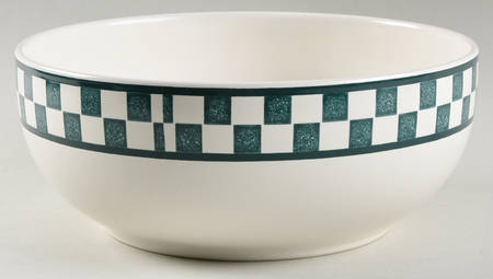 Checks Evergreen 9" Round Vegetable Bowl