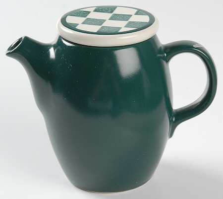 Checks Evergreen Creamer & Lid