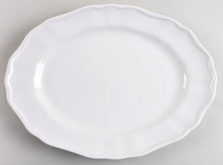 Gourmet White 16" Oval Serving Platter