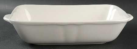 Gourmet White 12" Oblong Roaster
